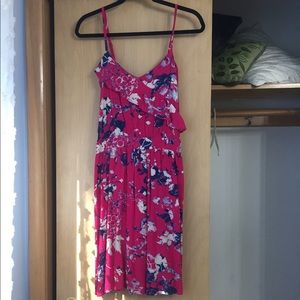 Magenta floral sundress